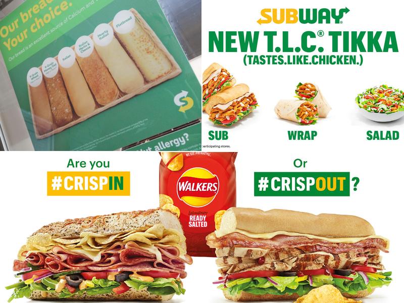 Subway Menu