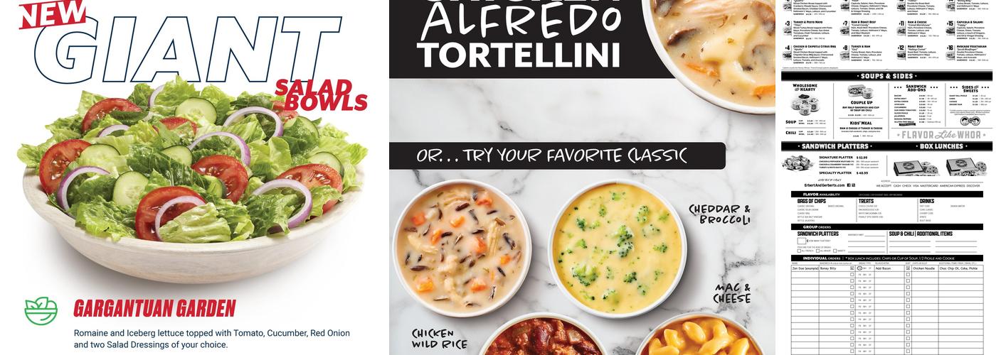 Erbert and Gerbert's Menu