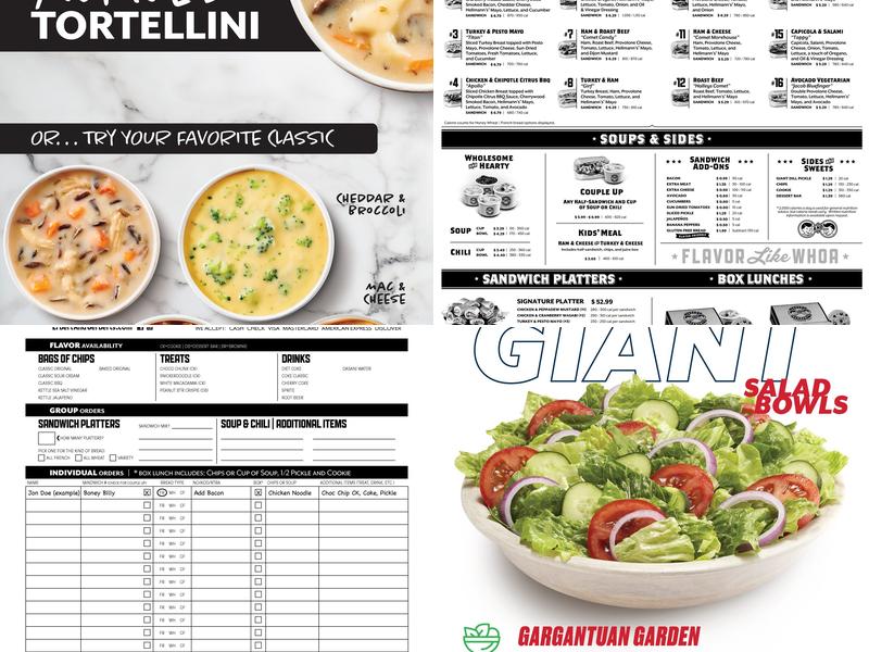 Erbert and Gerbert's Menu