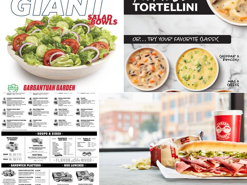 Erbert and Gerbert's Menu