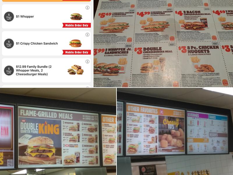 Burger King Menu