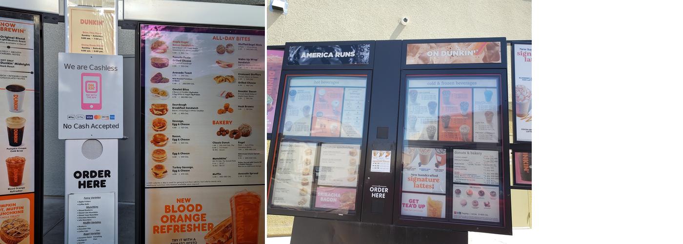Dunkin' Menu