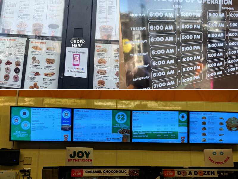 Dunkin' Menu