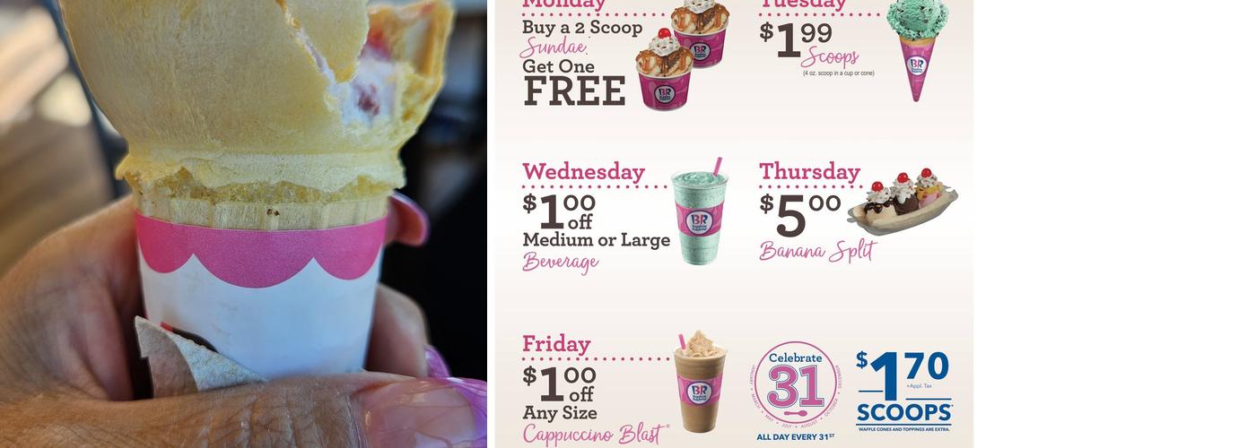 Baskin-Robbins Menu