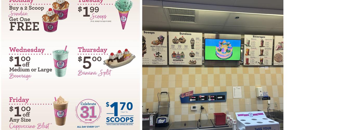 Baskin-Robbins Menu