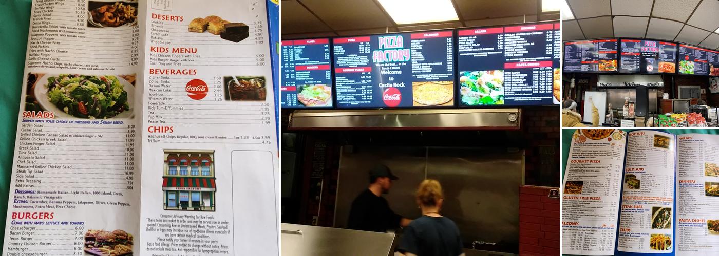 Pizza Factory Menu