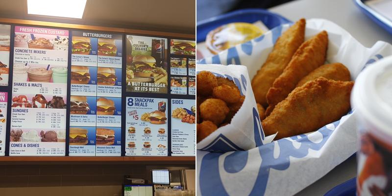 Culver’s Menu