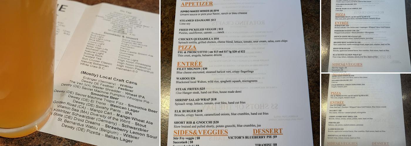 Fox's Pizza Restaurant and Bar Menu
