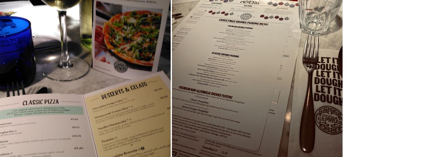 Pizza Express Menu