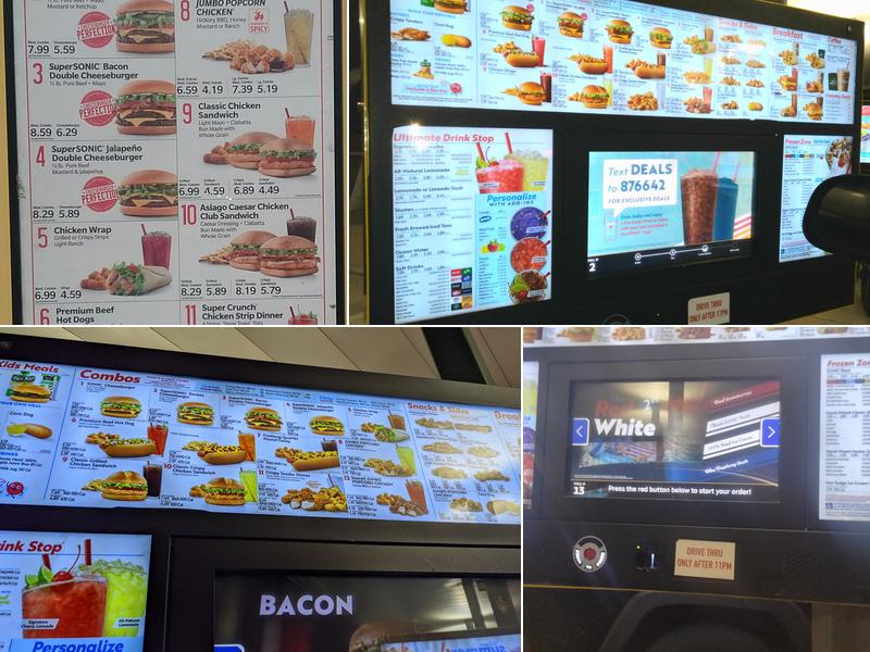 Sonic Drive-In Menu