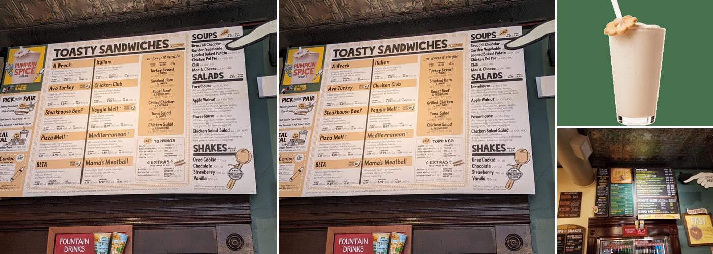 Potbelly Menu