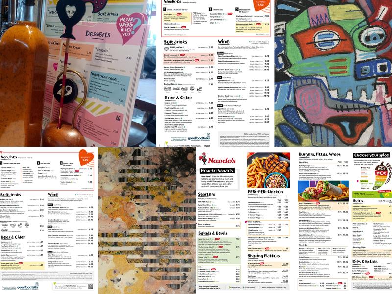 Nando's Birmingham - Fort Menu