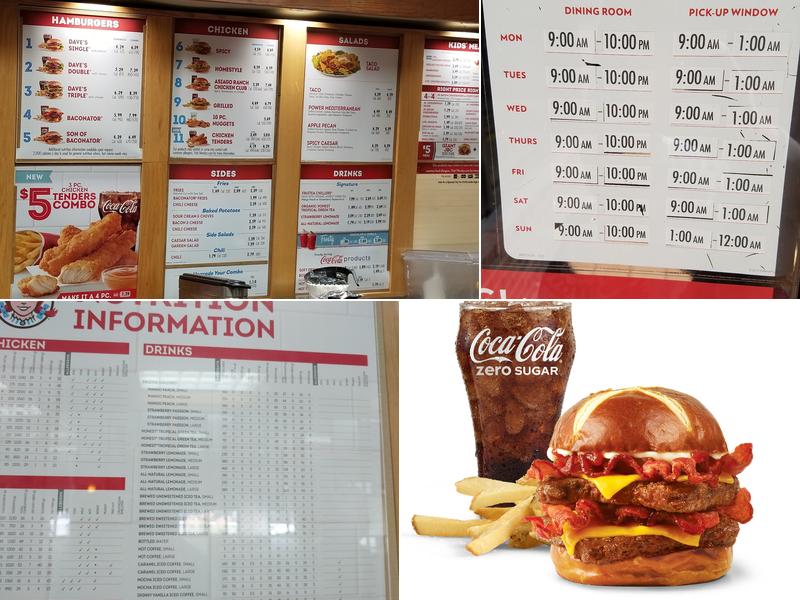 Wendy's Menu