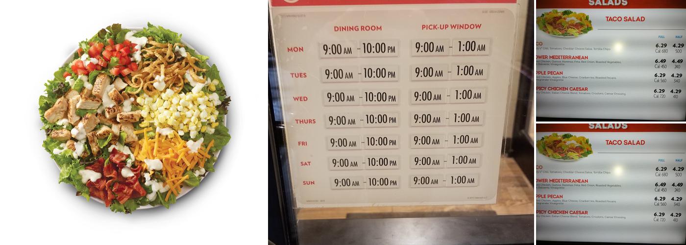 Wendy's Menu