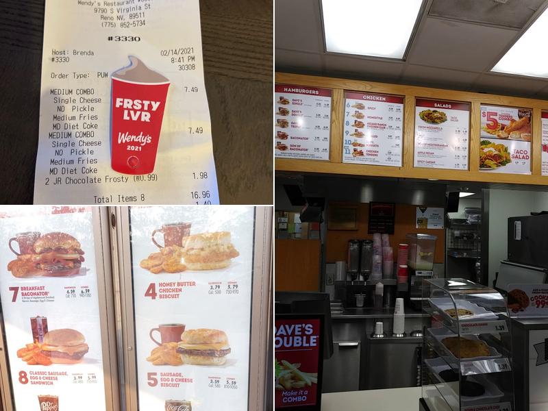 Wendy's Menu