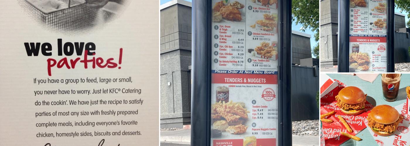 KFC Menu