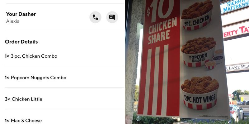 KFC Menu