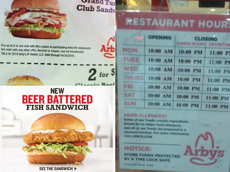 Arby's Menu