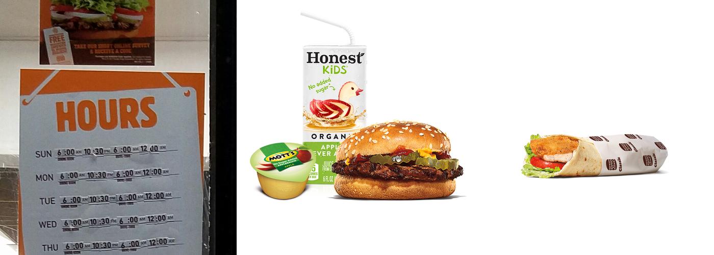 Burger King Menu