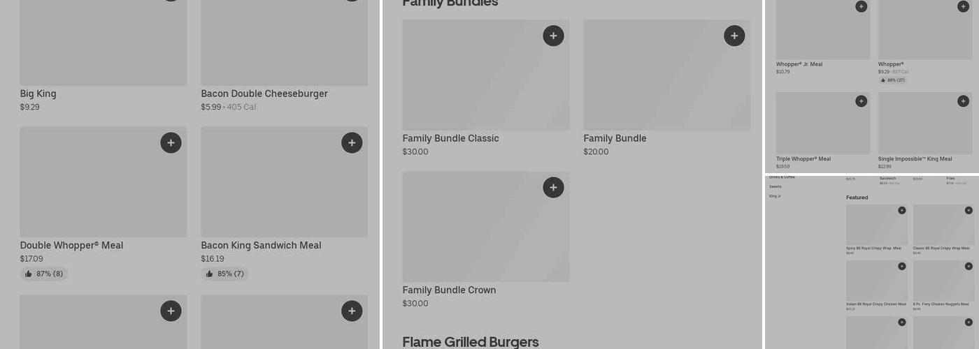 Burger King Menu