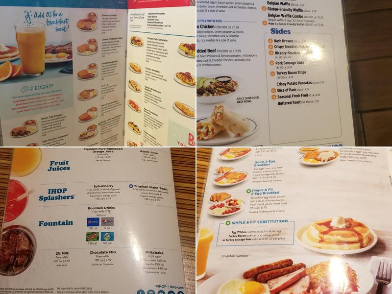 IHOP Menu