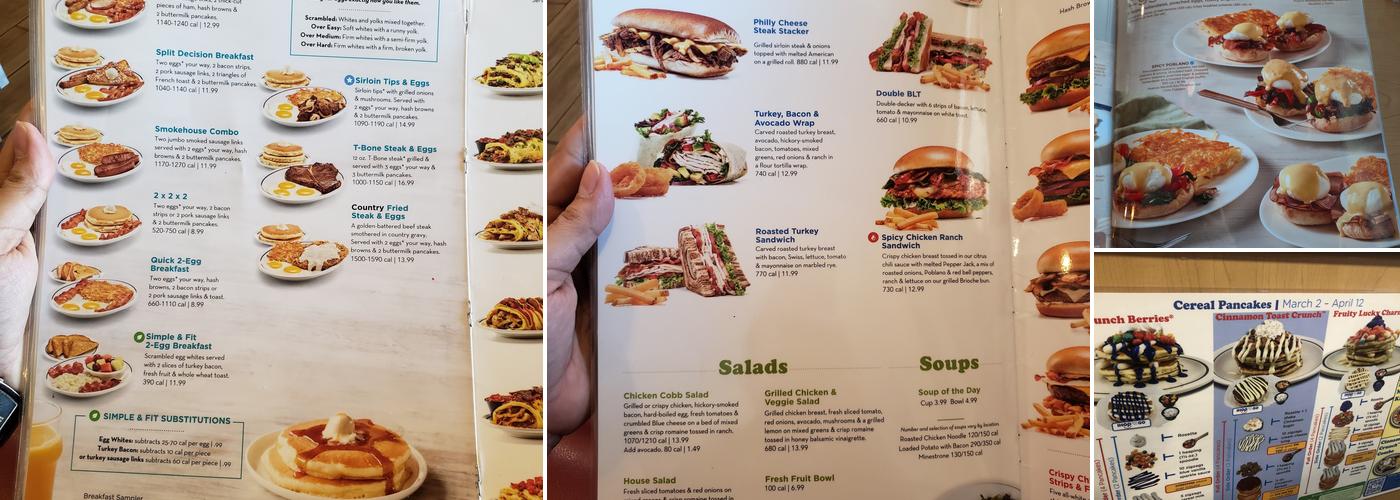 IHOP Menu