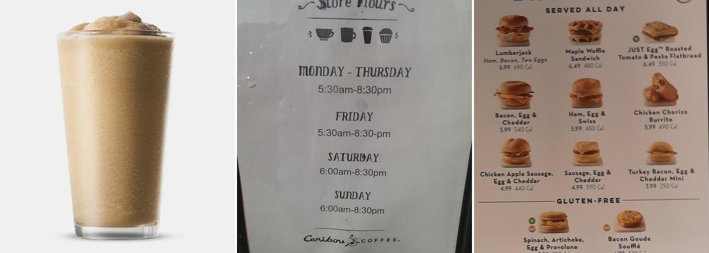 Caribou Coffee Menu