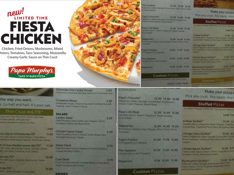 Papa Murphy's | Take 'N' Bake Pizza Menu