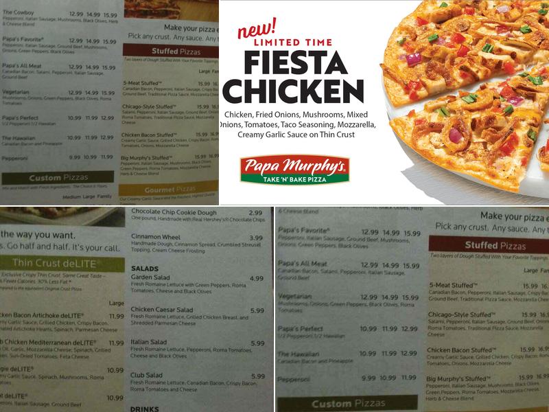 Papa Murphy's | Take 'N' Bake Pizza Menu