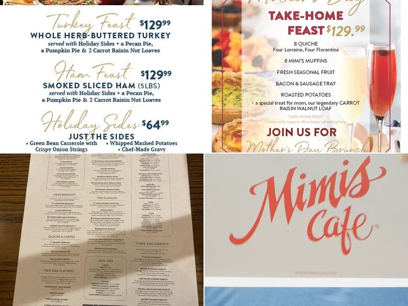 Mimi's Cafe Menu