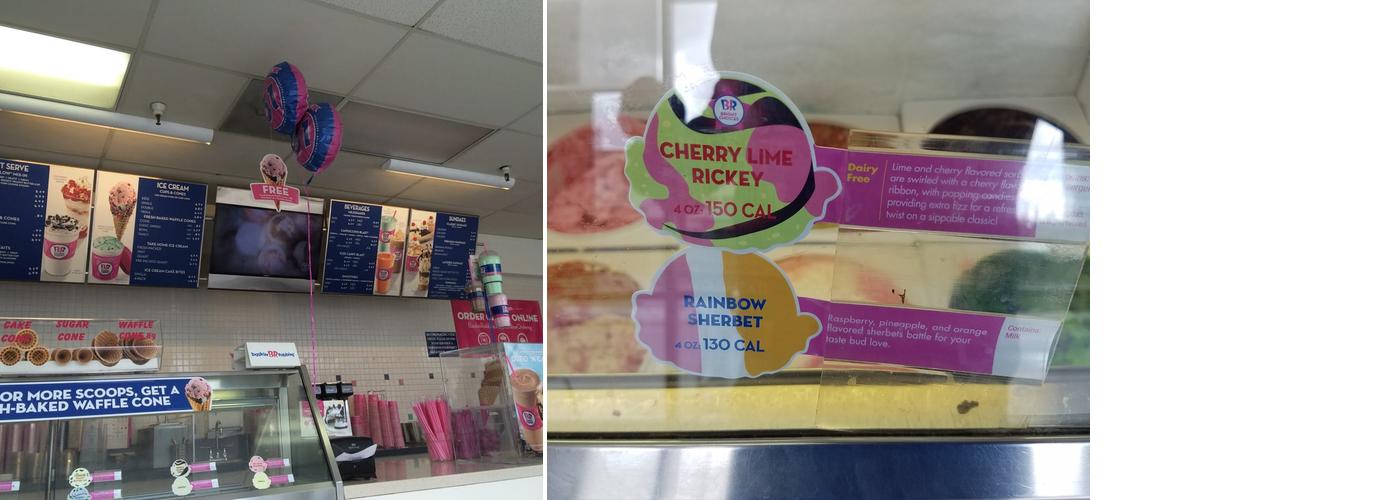 Baskin-Robbins Menu