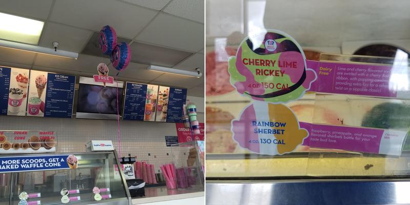 Baskin-Robbins Menu