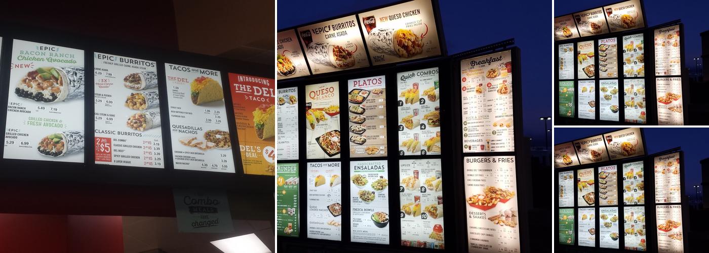 Del Taco Menu