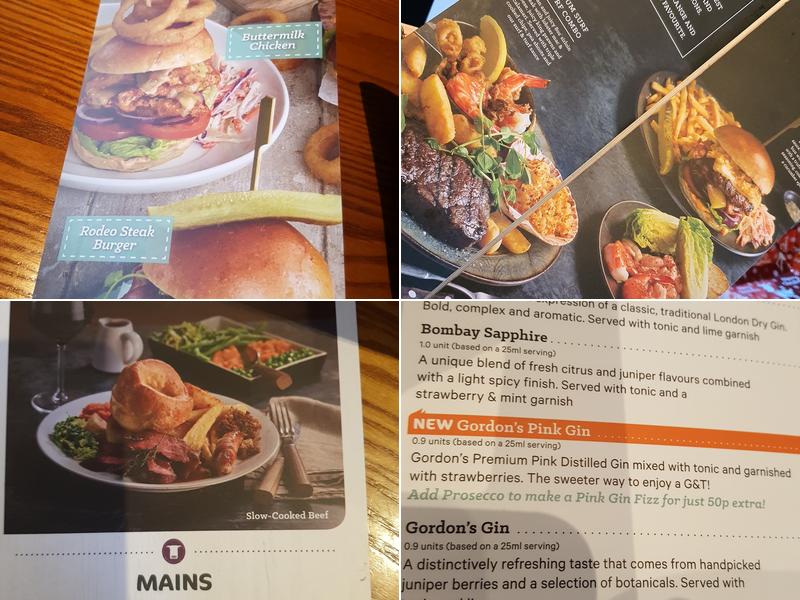 The Plough Beefeater Menu