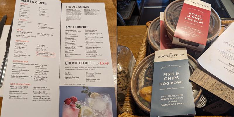 The Barn (hockley Heath) Beefeater Menu