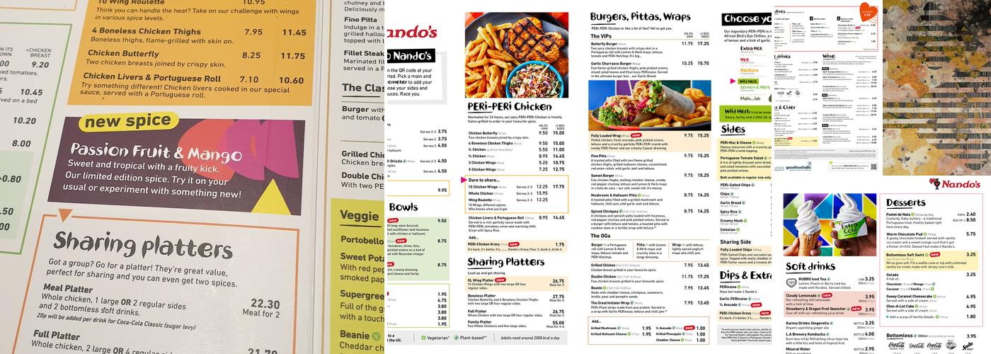 Nando's Menu