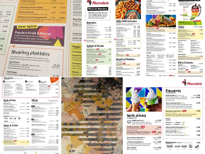 Nando's Menu