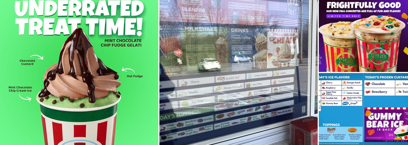 Rita's Italian Ice & Frozen Custard Menu