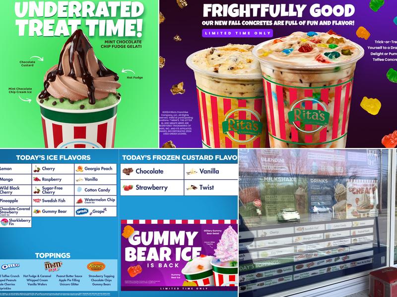 Rita's Italian Ice & Frozen Custard Menu