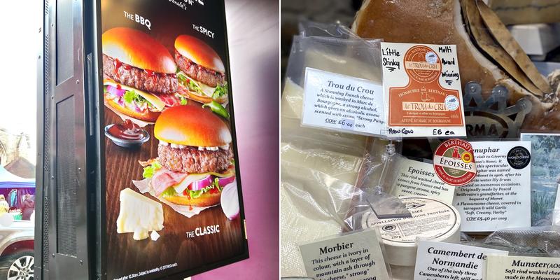 McDonald's, Lichfield Menu