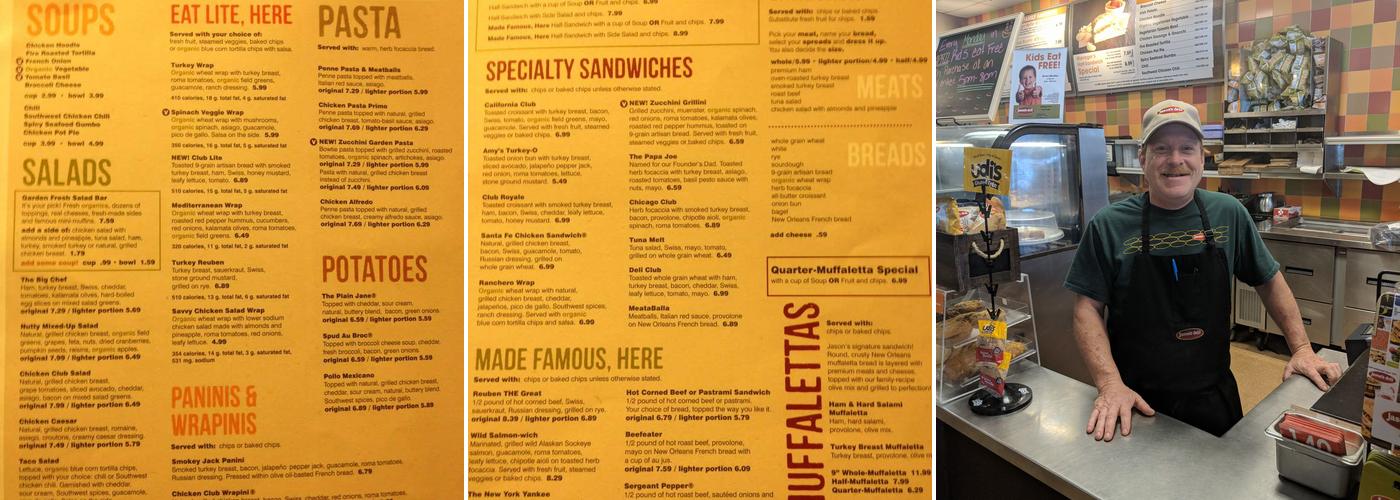 Jason's Deli Menu