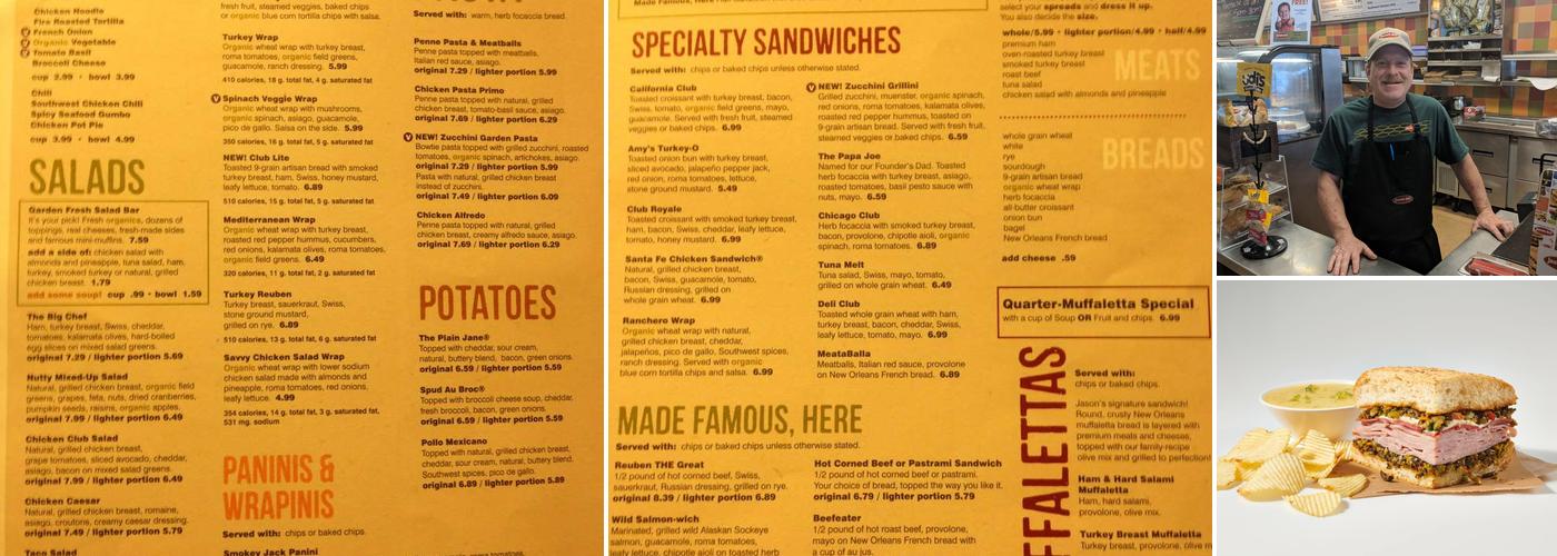 Jason's Deli Menu