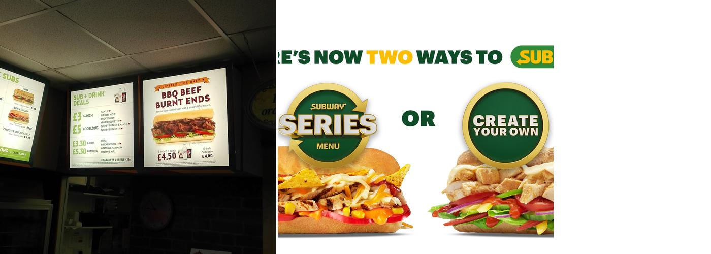 Subway Menu