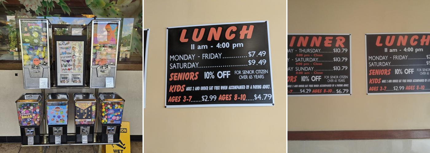 Chow Time Buffet Menu