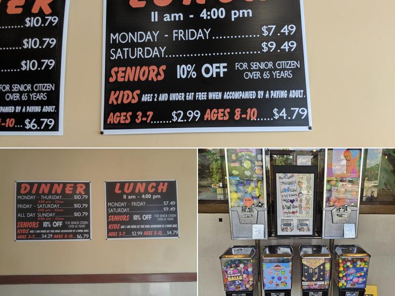Chow Time Buffet Menu