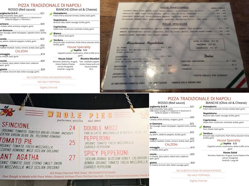 Gio’s Chicken Amalfitano Menu