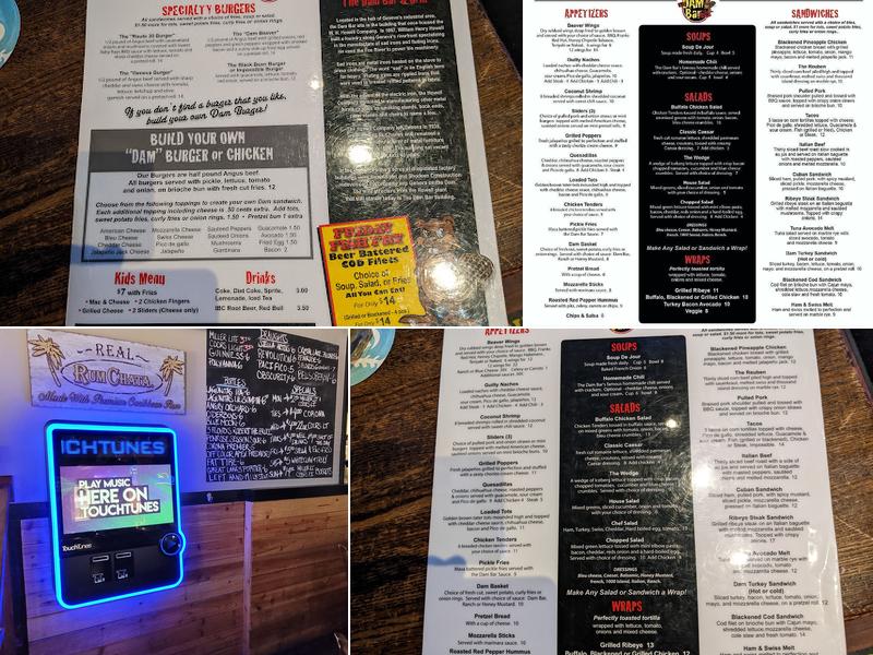 The Dam Bar & Grill Menu