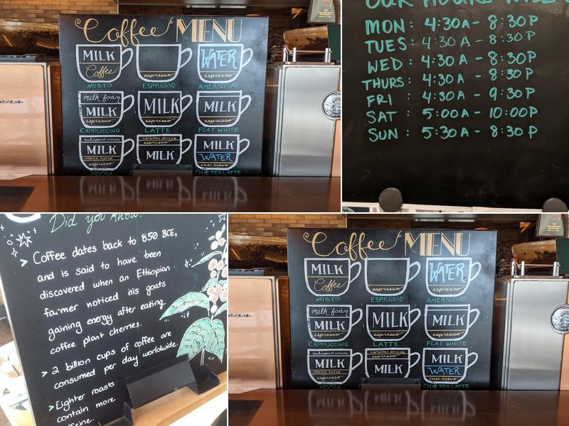 Starbucks Menu