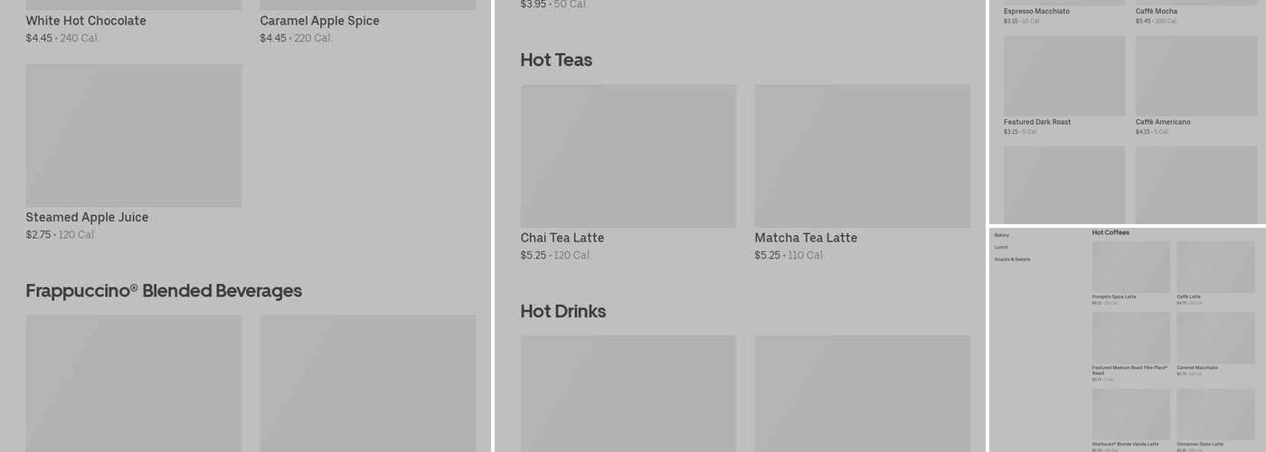 Starbucks Menu