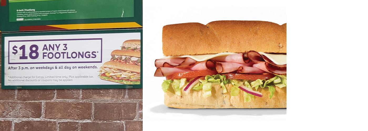 Subway Menu
